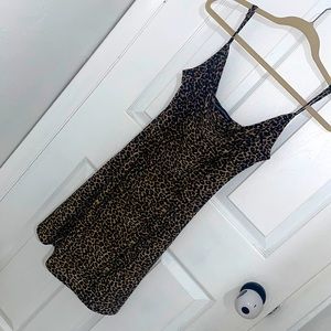 Naked Wardrobe leopard print  slip dress